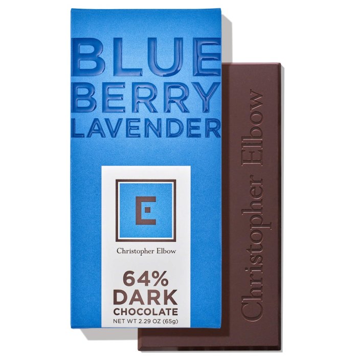 Blueberry Lavender Dark Chocolate Bar