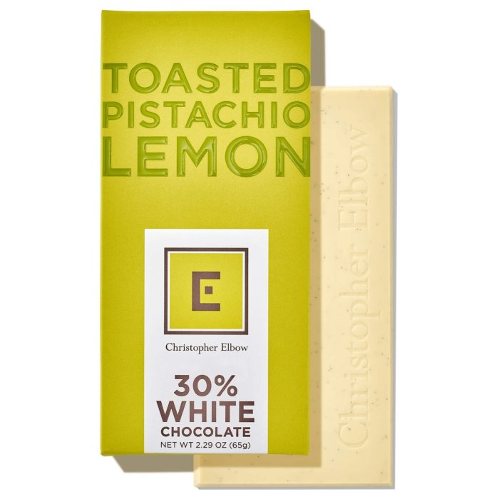 Toasted Pistachio Lemon White Chocolate Bar