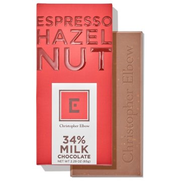 Espresso Hazelnut 34% Milk Chocolate Bar